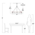 thumbnail image 4 of The Lighting Store Eva 18-light Antique Black Metal Round Chandelier, 4 of 5