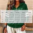 thumbnail image 7 of LUVDA Stripe Sleeve Zip Up Hoodie for Women Athletic Sweatshirt with Kangaroo Pocket Casual Loose Fit Top, 7 of 7
