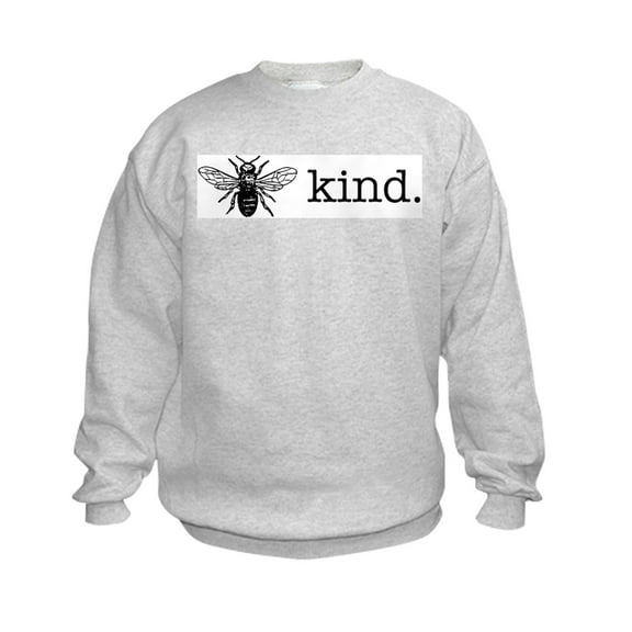 CafePress - Be Kind Sweatshirt - Kids Sweatshirt, Youth Crew Neck Sweatshirt