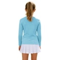 thumbnail image 5 of Purcolt Girls Long Sleeve Shirts Casual Breathable UPF 50+ Crewneck Sun Protection Tops, 4-15 Years, 5 of 9