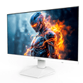 thumbnail image 6 of CRUA 27” Gaming Monitor, UHD (3840x2160) Dual Mode (4K 160Hz or FHD 320Hz), 120% sRGB, Support FreeSync, Built-in Speakers, Height adjustable, RGB Lighting, HDMI & DP, Wall Mount Install-White, 6 of 9