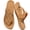 Brown, variant on Ecetana Women's Flats Sandals Walking Thong Sandals Summer Beach Flip Flops with Adjustable Strap