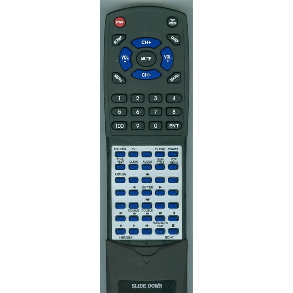 Replacement Remote for Sony RMT-D187P, DVPNS718HB, DVPNS728HB, DVPNS728, DVPNS718H, DVPNS318