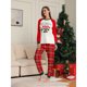 thumbnail image 3 of Conjuntos familiares a juego 2025 Conjunto de pijama navideño verde Pijamas para padre, madre, hija e hijo Ropa familiar para adultos y niños, 3 of 5