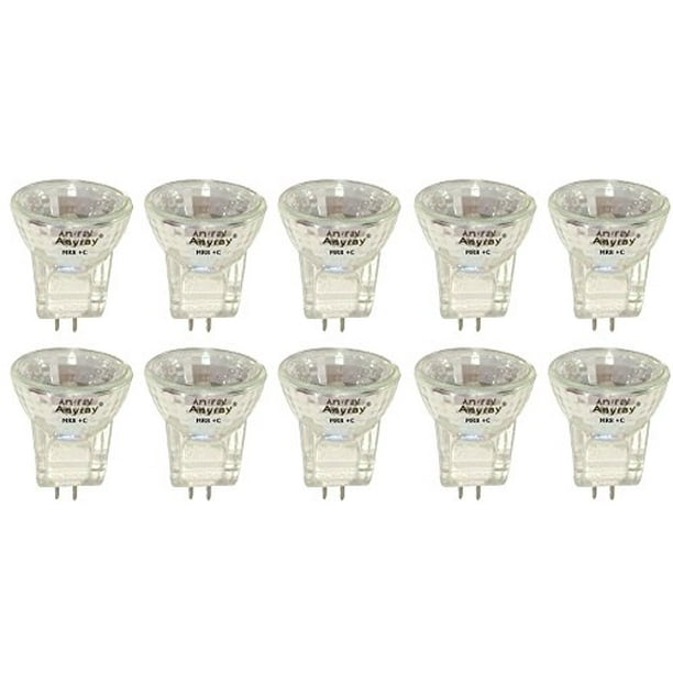 (10)Bulbs MR8 6V 5W Christmas Village Light Bulb 6Volts Halogen 5
