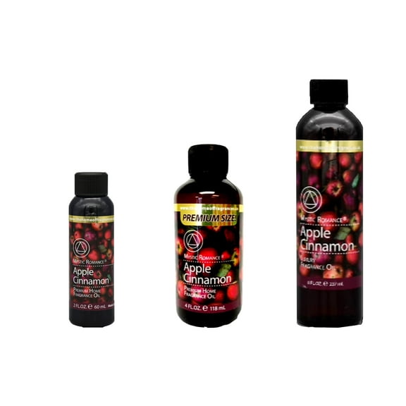 Mystic Romance Premium Home Fragrance Oil Scent APPLE CINNAMON SET 8FL 4FL 2FL.OZ 427 ML