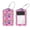 multicolored 3, variant on Sea Waves Pattern Luggage Tags with Stainless Steel Loop, 2 Pack Luggage Tag Holders for Travel Luggage Baggage Identifier
