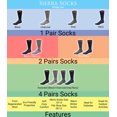 thumbnail image 5 of Sierra Socks Wool Diabetic Men 2 Pairs Socks (Black/Charcoal, Large), 5 of 5
