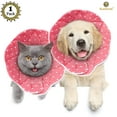 thumbnail image 3 of SunGrow Post-Surgery Soft Cone Dog & Cat Recovery Collar, Pink, Medium, 3 of 11