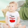 thumbnail image 2 of Girl Outfits Letter Print Spring Outfits for Girls Short Sleeve Baby Rompers Girl Plain Color Girl Clothes 6-9 Months Baby Girls Clothes, 2 of 4