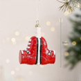 thumbnail image 1 of Red sneakers specifications Christmas decorations creative Christmas tree pendants Santa Claus gloves dress up small ornaments holiday decoration, 1 of 5
