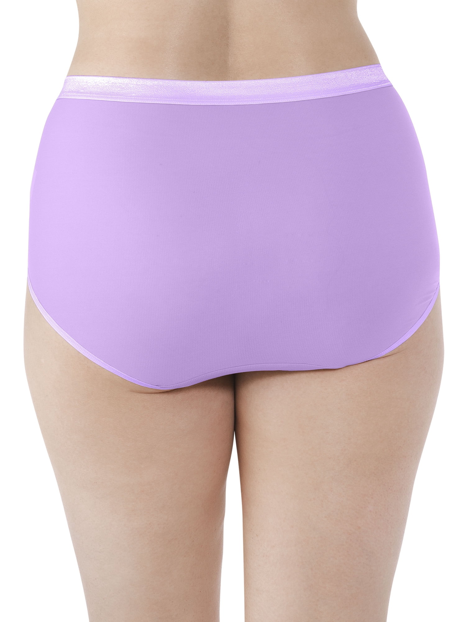 Fit for Me Women's Plus EverLight Brief Underwear, 4 Pack
