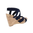 thumbnail image 2 of INC International Concepts Women's Landor Faux Suede Strappy Wedges Shoes Blue Size 9.5M, 2 of 2