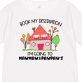 thumbnail image 4 of Inktastic Book my Reservation I'm Going To Mawmaw and Pawpaw's- House Boys or Girls Long Sleeve Toddler T-Shirt, 4 of 5