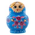 thumbnail image 1 of 10 Piezas de Muñecas Anidadas Hugo Muñecas de Anidación Azul, 1 of 10