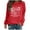 Red, variant on Alkepwun Halloween Sweatshirts for Women Salem 1692 Broom Co. Shirt Fleece Lined Halloween Witch Sweaters Crewneck Holiday Pullover Long Sleeve Tops