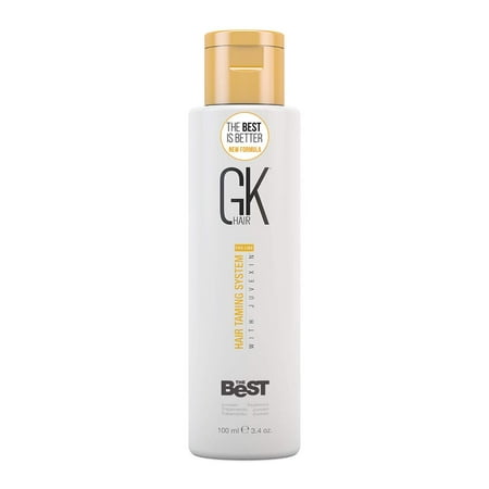 Global Keratin GKhair The Best Professional Hair Straightening, Smoothing Keratin Treatment (100 ml/3.4 fl.oz) For Silky, Smooth Natural Hair - New (The Best Hair Straightening Cream)