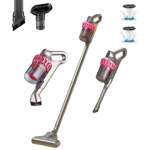 Cordless Vacuum Cleaner, 20kPa Powerful Stick Vacuum with 3 Suction Modes, 30 Mins Runtime, Lightweight & Ultra-Quiet Vacuum Cleaners for Home Hardwood Floor Low-Pile Carpet Pet Hair