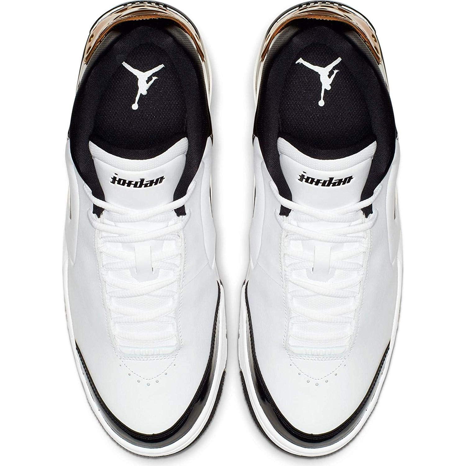Jordan Air Big Fund Premium White Metallic Gold Black Men's Basketball Shoes Walmart.com