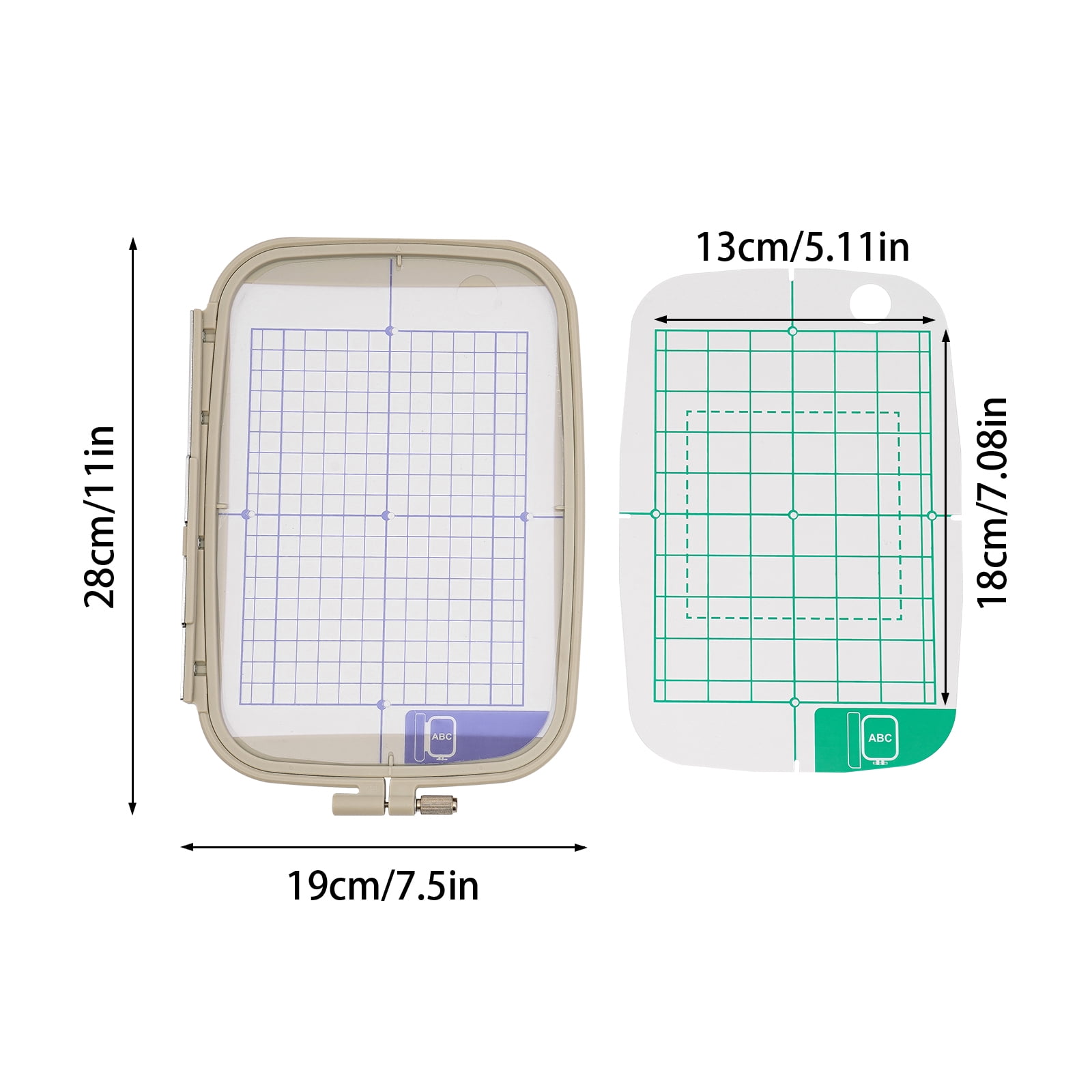 Embroidery Machine Hoop, 4 in 1 Set Embroidery Machine Hoop, Set of 4 Embroidery Machine Hoops