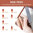 thumbnail image 3 of DF Professional Nail Files 180/240 Grit Black Emory Board 50Piece, 3 of 6