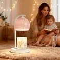thumbnail image 3 of NATYSWAN Candle Warmer Lamp Gifts for Women - Dimmable Scented Wax Melt Warmer with Timer - Housewarming Gift for Home Bedroom Decor, Xmas Birthday Gifts for Mom, 2 Bulbs, Pink, 3 of 8