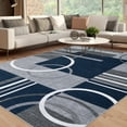 thumbnail image 1 of Area Rug Machine Washable Area Carpet Non-Slip Stain Resistant Non-Shedding Rugs Modern Geometric Area Carpet for Bedroom, Dining Room, Family Room, Nursery, Playroom, 1 of 9