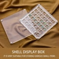 thumbnail image 7 of Tnobhg Acrylic Magnetic Seashell Display Box 36/64 Grids Square Small Crafts Natural Stone Nail Art Bead Charm Jewelry Show Organizer Container Case, 7 of 7