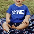 thumbnail image 4 of 1st Birthday Spaceship Space Themed T-Shirts with Planets and Stars for 1st Birthday Party Vintage Royal Shirt 18 Months, 4 of 4