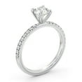 thumbnail image 2 of Meryn Jewel 1.7 Ct Lab Round Cut Diamond Rings - 14K White Gold Plated Engagement Bands - Diamond Rings On Clearance Sale - Wedding Jewelry for Her, 2 of 3