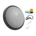 thumbnail image 1 of Pelota de equilibrio, entrenamiento central de media pelota de ejercicio con bandas de resistencia y entrenador de equilibrio de bomba para entrenamie Gris, 1 of 8