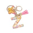 thumbnail image 2 of Porte-clés Lettre A-Z Pendentif Papillon à Franges Porte-Clés, 2 of 3