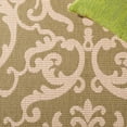thumbnail image 5 of Safavieh Courtyard Dara Damask Indoor/Outdoor Runner Rug, Olive/Natural, 2'3" x 10', 5 of 10