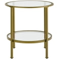 thumbnail image 2 of Crosley Furniture CF1309-GL Aimee Side Table, Gold and Glass, 2 of 2