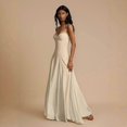 thumbnail image 4 of 2025 Summer Women's New Elegant Sexy Backless Spaghetti Strap Slim Contrast Color Dress Women, 4 of 5