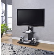Proman Products The Panamera TV Stand - Adjustable Mount - Black