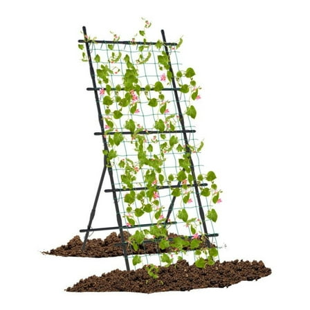 OWNEN 74 Inch Tall Garden Trellis, Large Metal Expandable Trellis for Climbing Plants, Support for Flowering Vines, Vegetables, Fruits, Peas in Outdoor Garden
