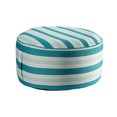 thumbnail image 1 of Outdoor Inflatable Pouf Striped Teal, 1 of 3