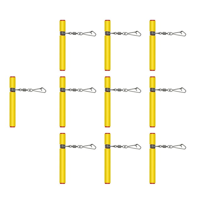 Plongeon Robuste Coulissant Anti-Enroulement Chaîne Crochet Support Balance de Pêche Jaune 52mm