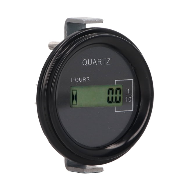 Excavator Timer Machine Hour Excavator Hour Meter LCD Electronic Remote Timer Meter Remote Control 12V-36V LCD Digital Timer 0-99999.9H for Excavator
