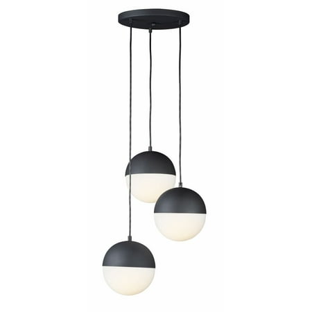 

ET2 Lighting - LED Pendant - Half Moon-27W 3 LED Pendant-16.5 Inches wide by 8.5