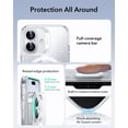 thumbnail image 4 of ESR Magnetic Phone Case for iPhone 17, Compatible with MagSafe, Camera Control, Shockproof Military-Grade Protection, Clear Shimmer, 4 of 7