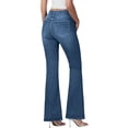 thumbnail image 4 of Ruimatai Women's High Waisted Stretch Jeans Wide Leg Comfort Pants with Pockets Versatile Straight Leg Trousers for Everyday Casual Wear, 4 of 7