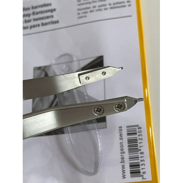 Bergeon 7825 Spring Bar Tweezers, Lug Removal Fitting Tool, Swiss