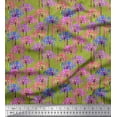 thumbnail image 1 of Soimoi Viscose Chiffon Fabric Periwinkle Floral Decor Fabric Printed Yard 42 Inch Wide, 1 of 3