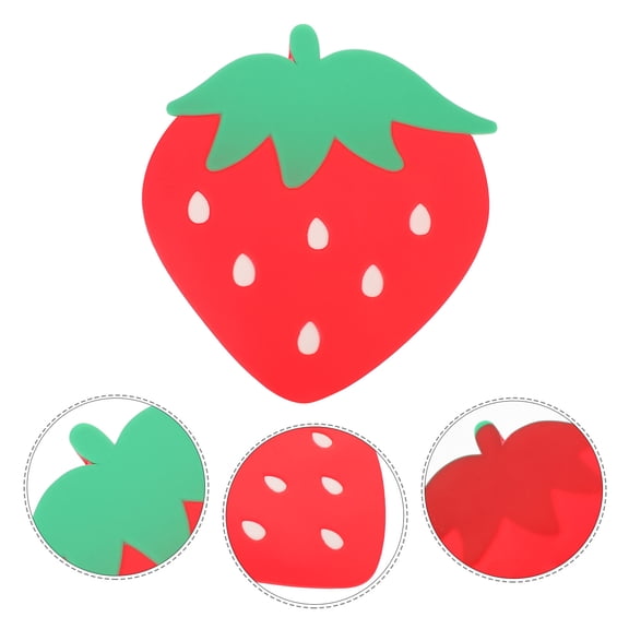 BALAHAPY Silicone Drink Coasters Red Heat-Resistant Non-Slip for Home Use 4Pcs