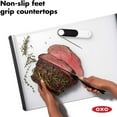 thumbnail image 4 of OXO Good Grips Non Slip Kitchen Double Sided Carving and Cutting Board, Clear, 4 of 6