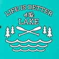 thumbnail image 4 of Wild Bobby, Life Is Better At The Lake, Women Slim Fit Junior Tee, Tahiti Blue, XX-Large, 4 of 4