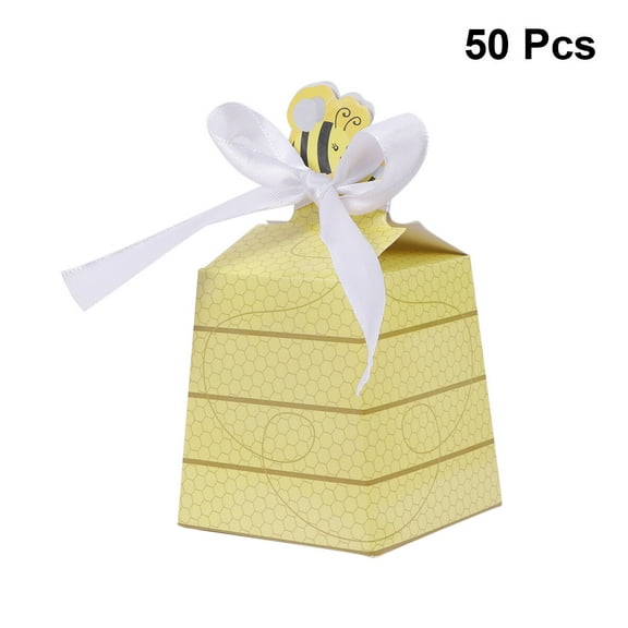 WHAMVOX 50 Pcs Decorations Party Favors Candy Box Baby Bride