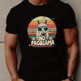 thumbnail image 1 of T-Shirt à Manches Courtes d'Été pour Hommes NO Problemama, 1 of 5